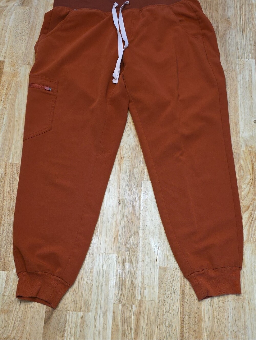 Figs Women's Rust Orange Drawstring Jogger Pants